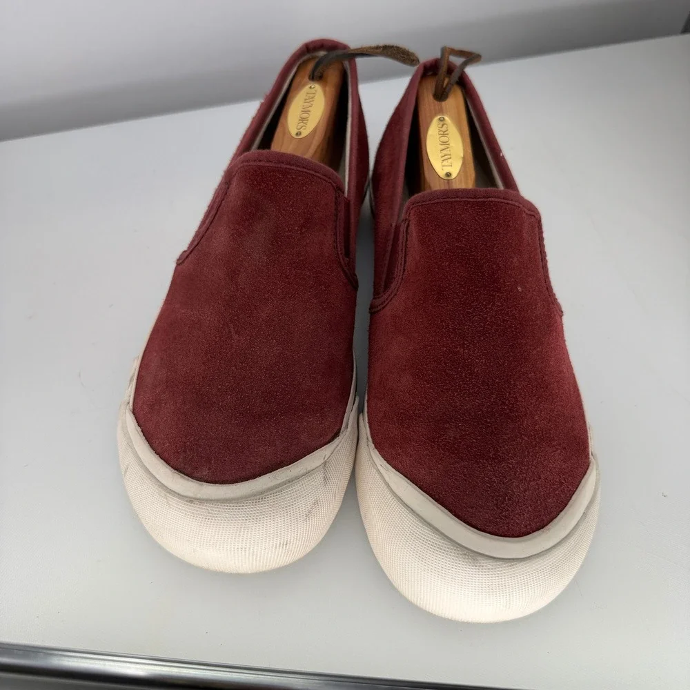 Keen Sienna Shoes Women 9.5‎ Burgundy Suede Canvas Vulcanized Slip On Sneakers